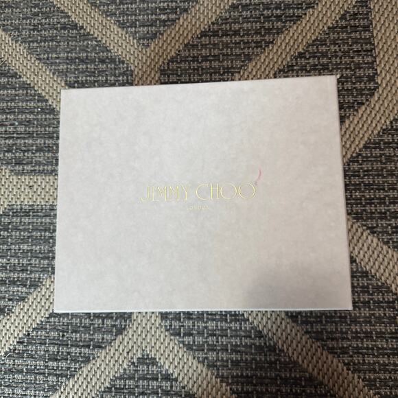 Jimmy Choo Staz 70MM Bow-Embellished Leather Slingback Pumps Silver Size 38 - Picture 3 of 9